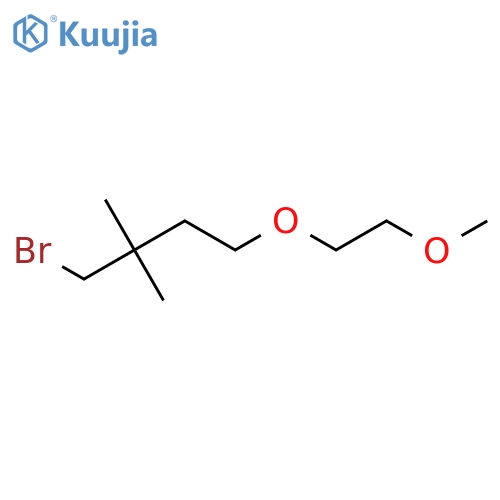 1-Bromo-4-(2-methoxyethoxy)-2,2-dimethylbutane structure