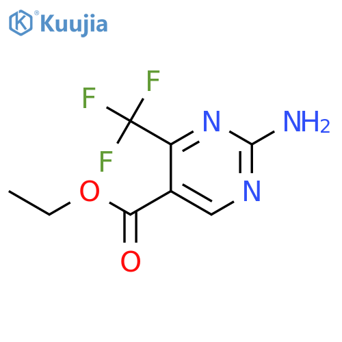 Ethyl 2-amino-4-(trifluoromethyl)pyrimidine-5-carboxylate structure