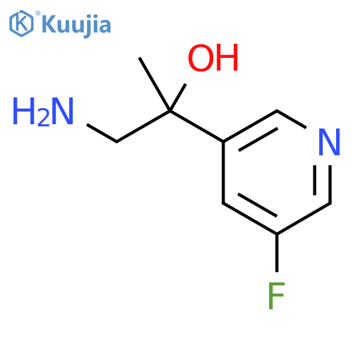 1-amino-2-(5-fluoropyridin-3-yl)propan-2-ol structure
