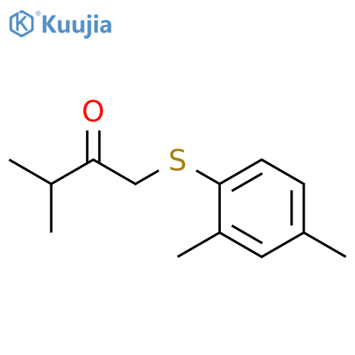 2-Butanone, 1-[(2,4-dimethylphenyl)thio]-3-methyl- structure