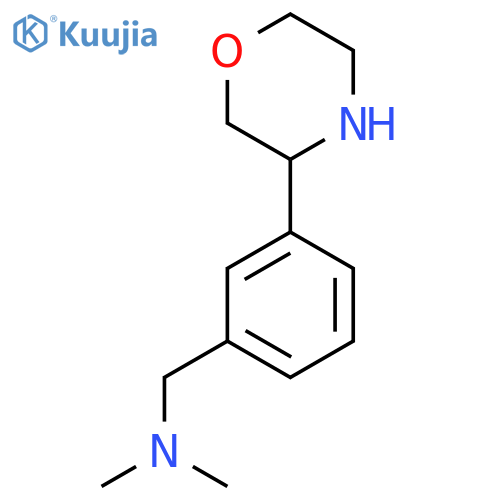 dimethyl({3-(morpholin-3-yl)phenylmethyl})amine structure
