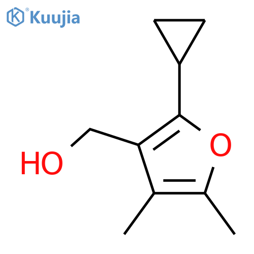 (2-Cyclopropyl-4,5-dimethylfuran-3-yl)methanol structure