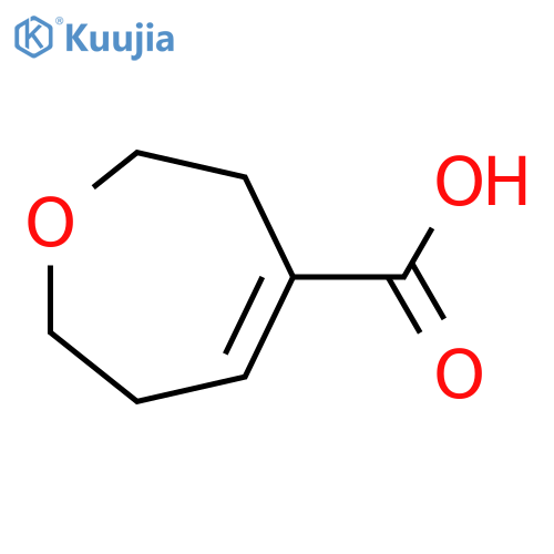 2,3,6,7-tetrahydrooxepine-4-carboxylic acid structure
