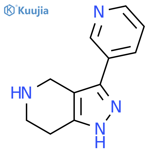 3-(Pyridin-3-yl)-4,5,6,7-tetrahydro-1H-pyrazolo[4,3-c]pyridine structure
