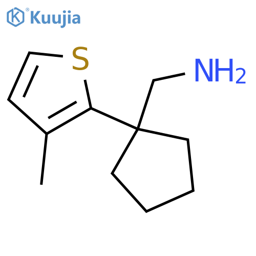 1-(3-methylthiophen-2-yl)cyclopentylmethanamine structure