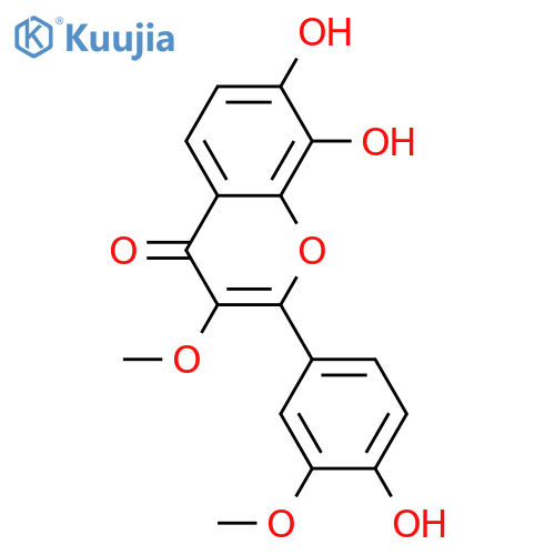 3,3',4',7,8-Pentahydroxyflavone; 3,3'-Di-Me ether structure