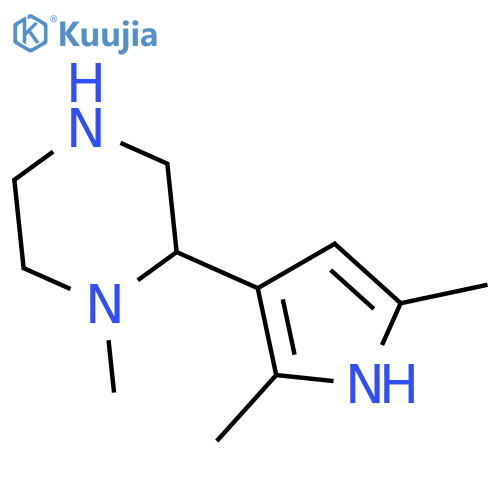 2-(2,5-dimethyl-1H-pyrrol-3-yl)-1-methylpiperazine structure