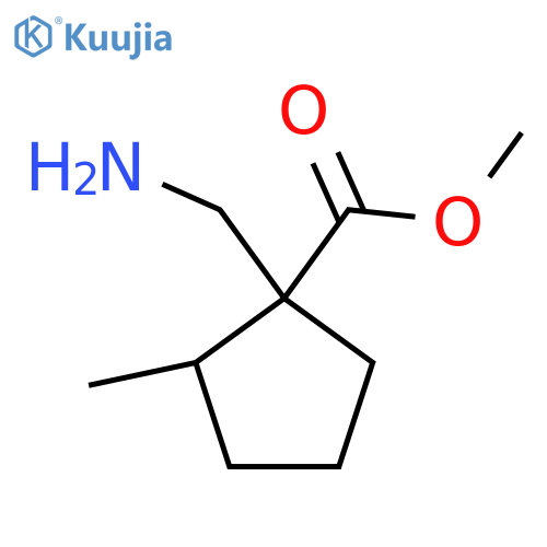 Methyl 1-(aminomethyl)-2-methylcyclopentane-1-carboxylate structure