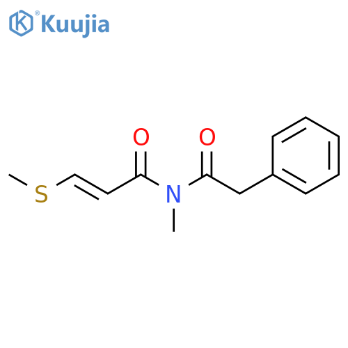 Benzeneacetamide,N-methyl-N-[(2E)-3-(methylthio)-1-oxo-2-propen-1-yl]- structure
