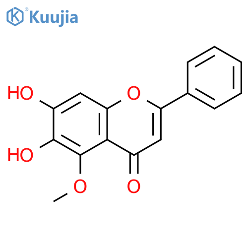 5,6,7-Trihydroxyflavone; 5-Me ether structure