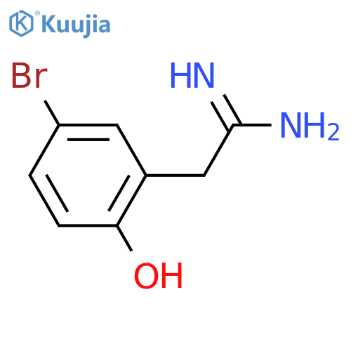 2-(5-bromo-2-hydroxyphenyl)ethanimidamide structure
