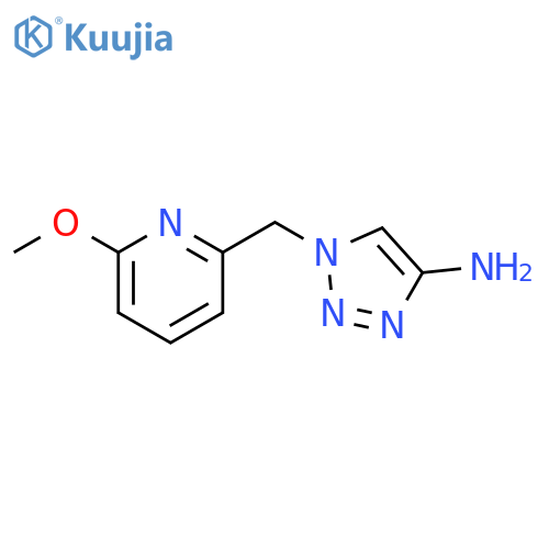 1-(6-methoxypyridin-2-yl)methyl-1H-1,2,3-triazol-4-amine structure