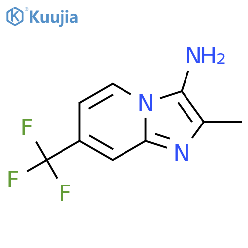 2-Methyl-7-(trifluoromethyl)imidazo[1,2-a]pyridin-3-amine structure