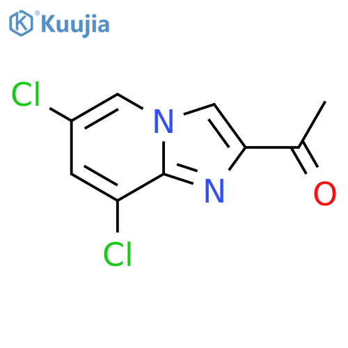 1-{6,8-dichloroimidazo1,2-apyridin-2-yl}ethan-1-one structure