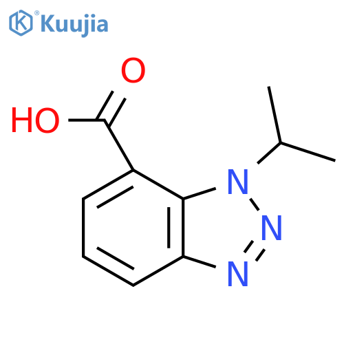 1-(propan-2-yl)-1H-1,2,3-benzotriazole-7-carboxylic acid structure