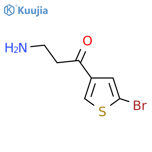 3-amino-1-(5-bromothiophen-3-yl)propan-1-one structure
