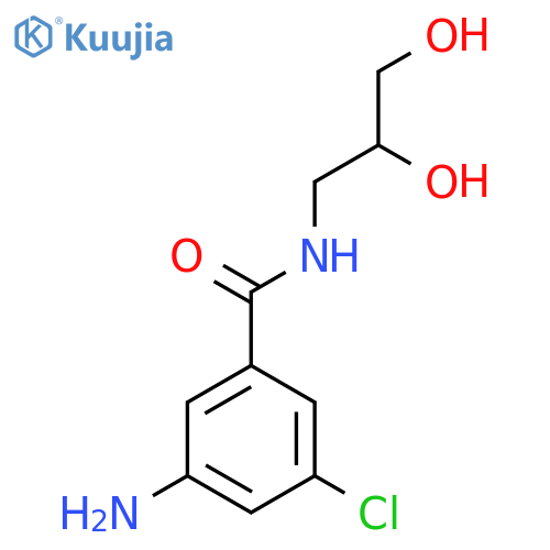 3-amino-5-chloro-N-(2,3-dihydroxypropyl)benzamide structure