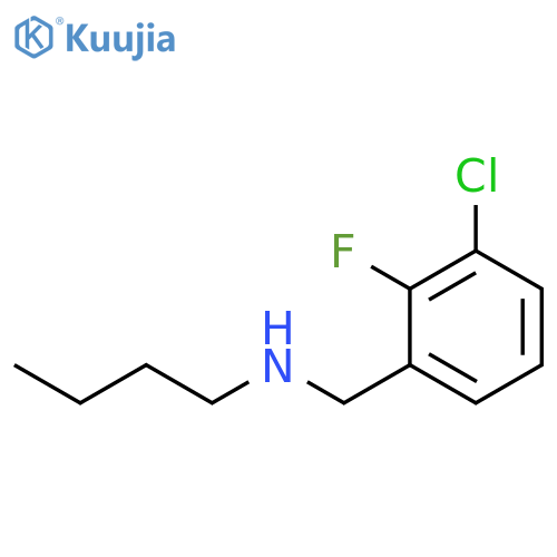 butyl(3-chloro-2-fluorophenyl)methylamine structure