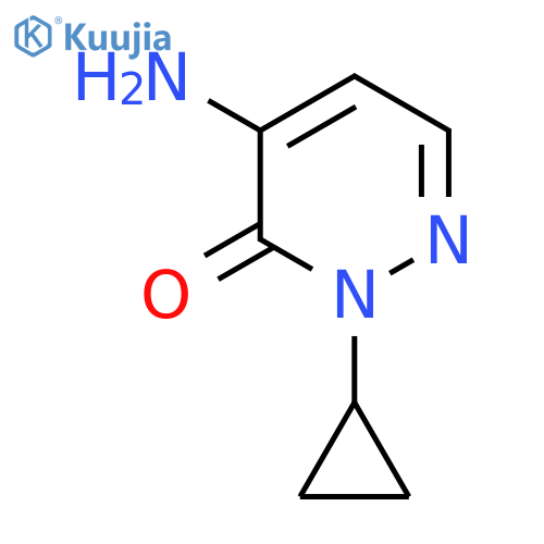 4-Amino-2-cyclopropyl-2,3-dihydropyridazin-3-one structure