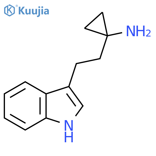 1-2-(1H-indol-3-yl)ethylcyclopropan-1-amine structure