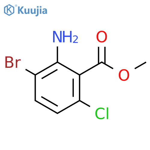 methyl 2-amino-3-bromo-6-chlorobenzoate structure