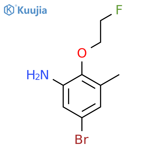 5-Bromo-2-(2-fluoroethoxy)-3-methylaniline structure