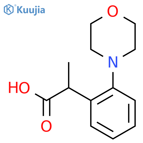 2-2-(morpholin-4-yl)phenylpropanoic acid structure