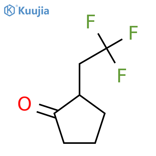 2-(2,2,2-Trifluoroethyl)cyclopentan-1-one structure