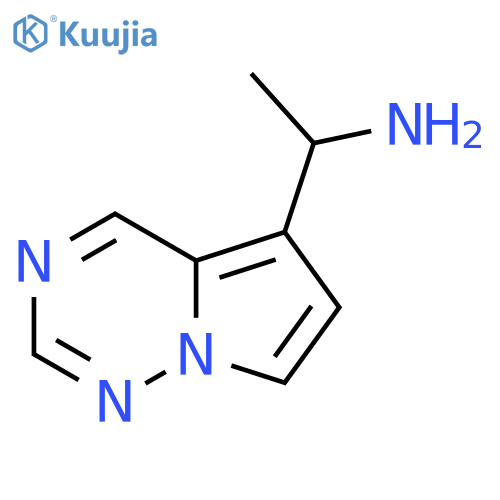 1-{pyrrolo[2,1-f][1,2,4]triazin-5-yl}ethan-1-amine structure