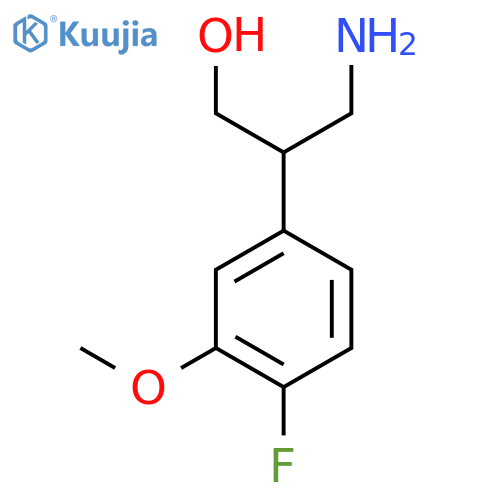 3-amino-2-(4-fluoro-3-methoxyphenyl)propan-1-ol structure