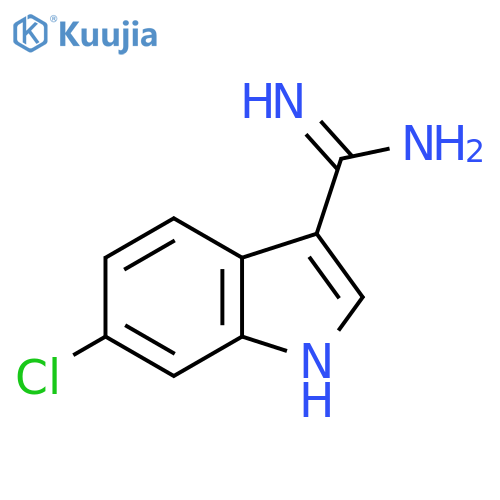 6-chloro-1H-indole-3-carboximidamide structure