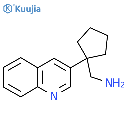 1-(quinolin-3-yl)cyclopentylmethanamine structure