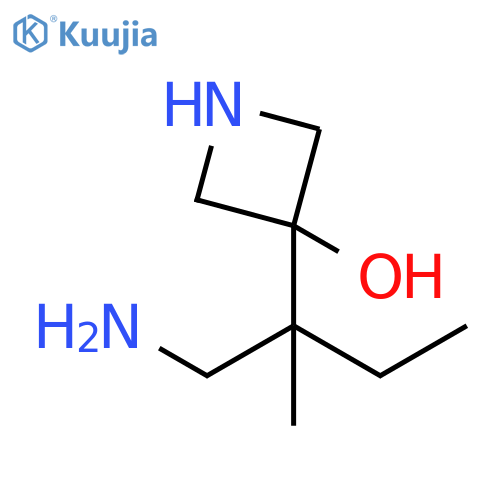 3-Azetidinol, 3-[1-(aminomethyl)-1-methylpropyl]- structure