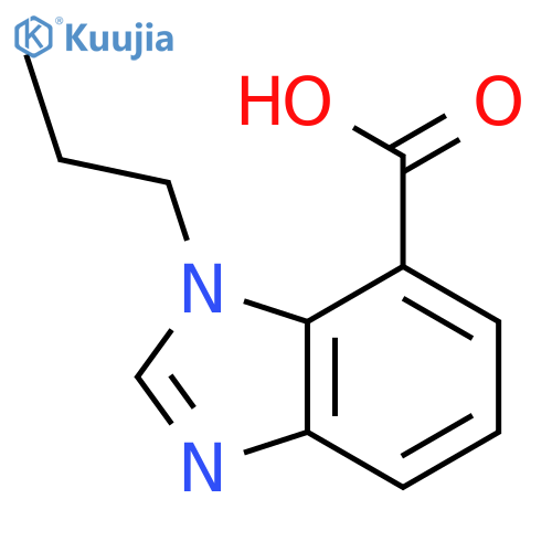 1-Propyl-1h-1,3-benzodiazole-7-carboxylic acid structure