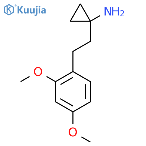 1-2-(2,4-dimethoxyphenyl)ethylcyclopropan-1-amine structure