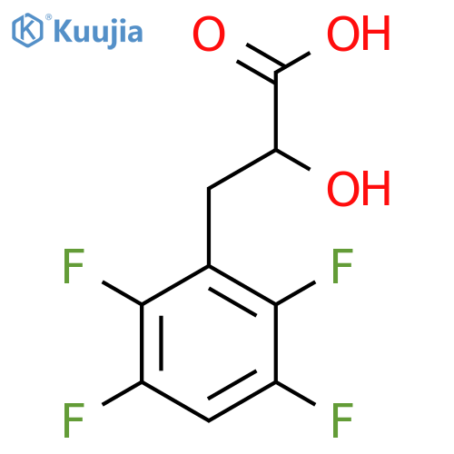 2-hydroxy-3-(2,3,5,6-tetrafluorophenyl)propanoic acid structure