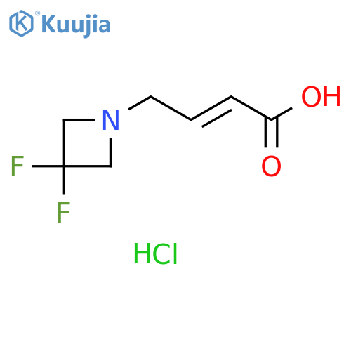 (E)-4-(3,3-Difluoroazetidin-1-yl)but-2-enoic acid hydrochloride structure