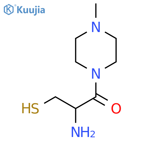 2-Amino-1-(4-methylpiperazin-1-yl)-3-sulfanylpropan-1-one structure