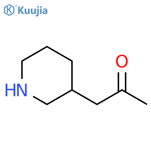 2-Propanone, 1-(3-piperidinyl)- structure
