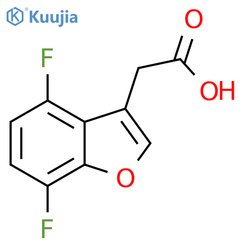 2-(4,7-difluoro-1-benzofuran-3-yl)acetic acid structure