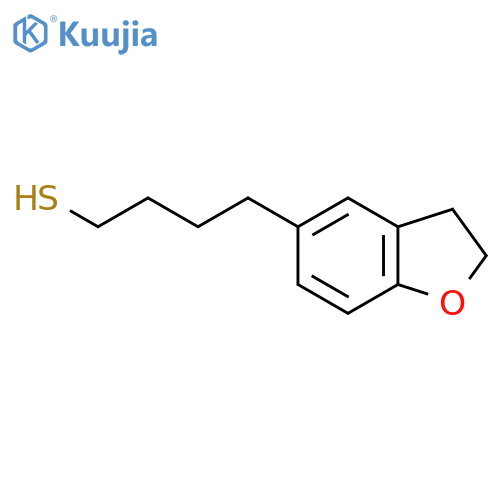 4-(2,3-dihydro-1-benzofuran-5-yl)butane-1-thiol structure