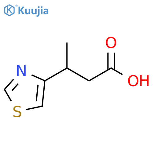 3-(1,3-thiazol-4-yl)butanoic acid structure