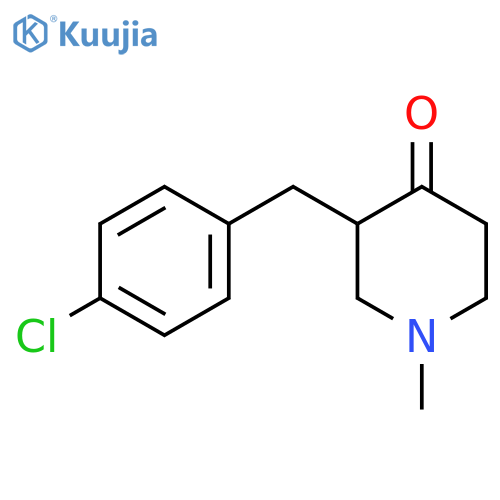 3-(4-Chlorobenzyl)-1-methylpiperidin-4-one structure