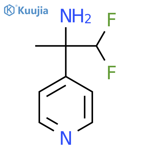 1,1-difluoro-2-(pyridin-4-yl)propan-2-amine structure