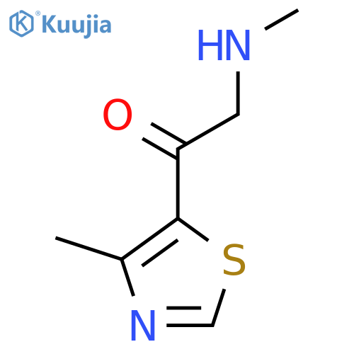 1-(4-Methyl-1,3-thiazol-5-yl)-2-(methylamino)ethan-1-one structure