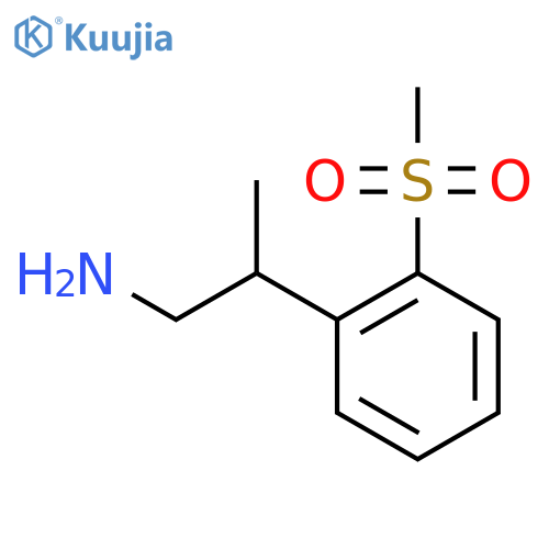2-(2-methanesulfonylphenyl)propan-1-amine structure
