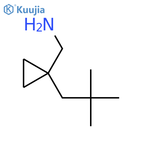 1-(2,2-dimethylpropyl)cyclopropylmethanamine structure
