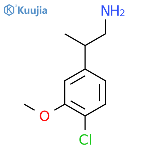 2-(4-chloro-3-methoxyphenyl)propan-1-amine structure