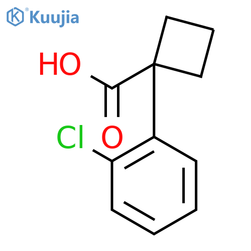 1-(2-Chlorophenyl)cyclobutane-1-carboxylic acid structure
