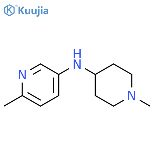 6-methyl-N-(1-methylpiperidin-4-yl)pyridin-3-amine structure
